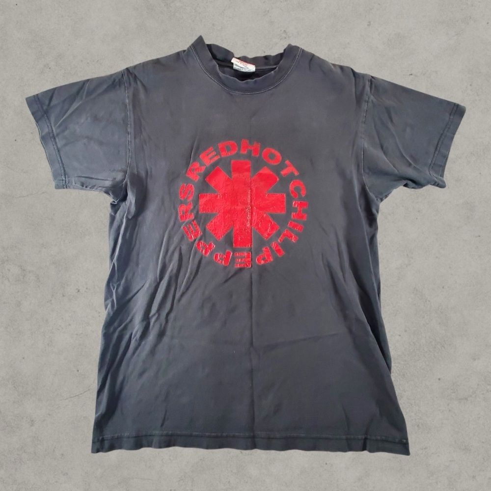 Vintage Red Hot Chili Peppers Shirt Mens Medium Black Red Y2K 90s  Band Tee Rare